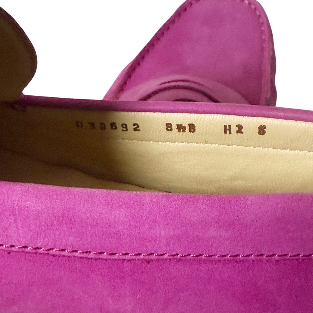 Cole Haan Fuchsia Suede Penny Loafers - Picture 9 of 9